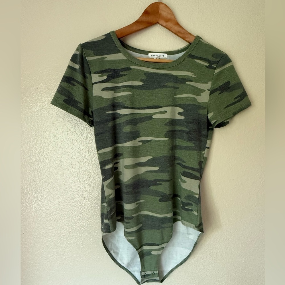 ❇️SOCIALITE Camo Bodysuit 2 for $22 ❇️